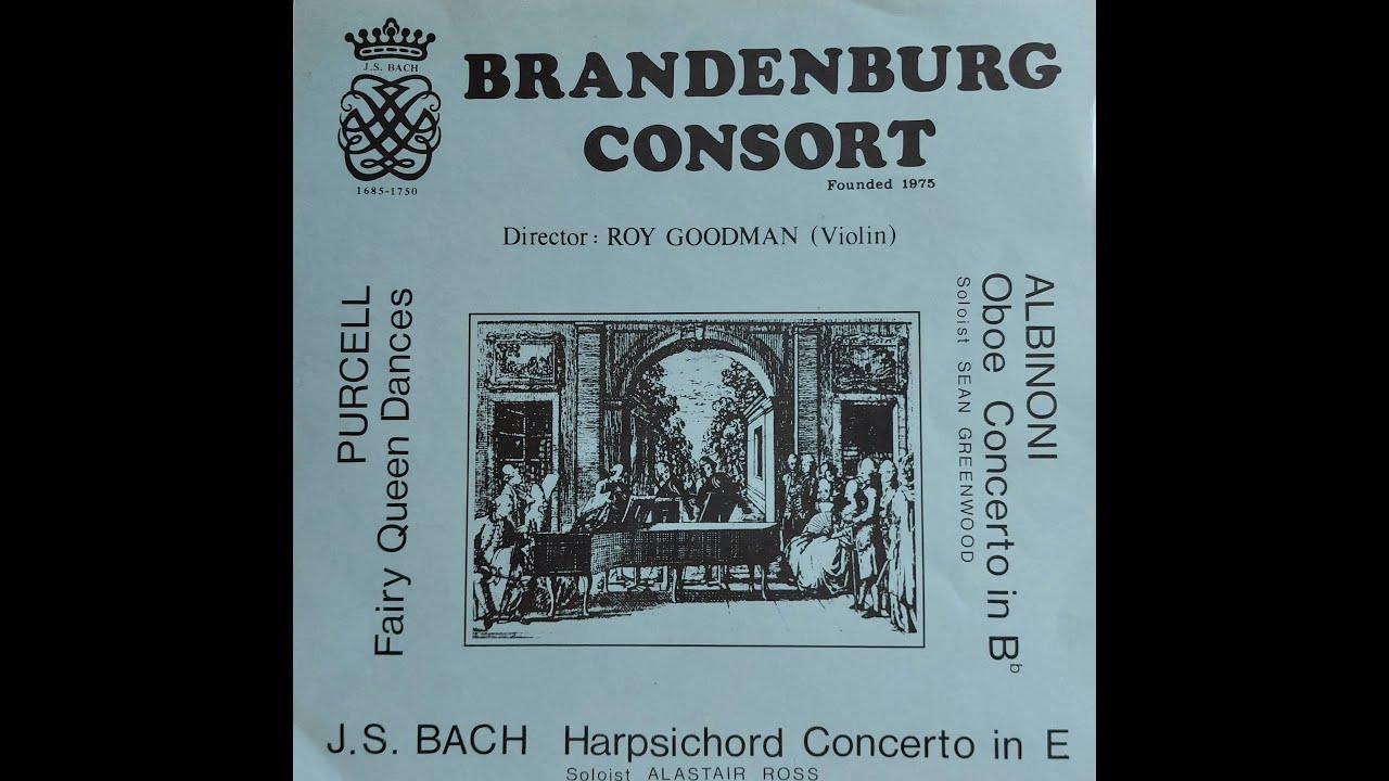 Ultra Rare Brandenburg Consort Bach/Purcell/Albonini 1st Release 1st pressing 1977 Vinyl