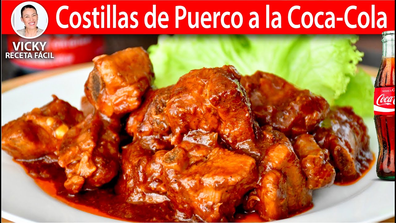 COSTILLAS DE PUERCO A LA COCACOLA | Vicky Receta Facil