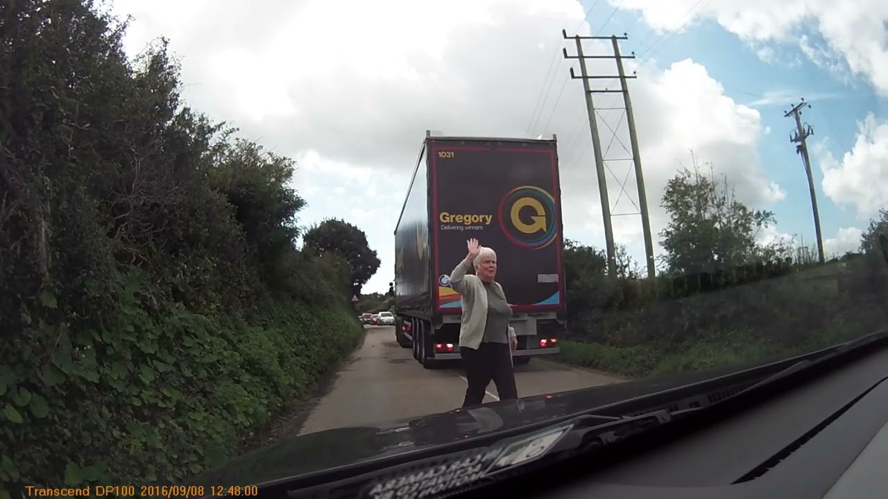 2016 - Lorry on way to St Erth cannot get under railway bridge.