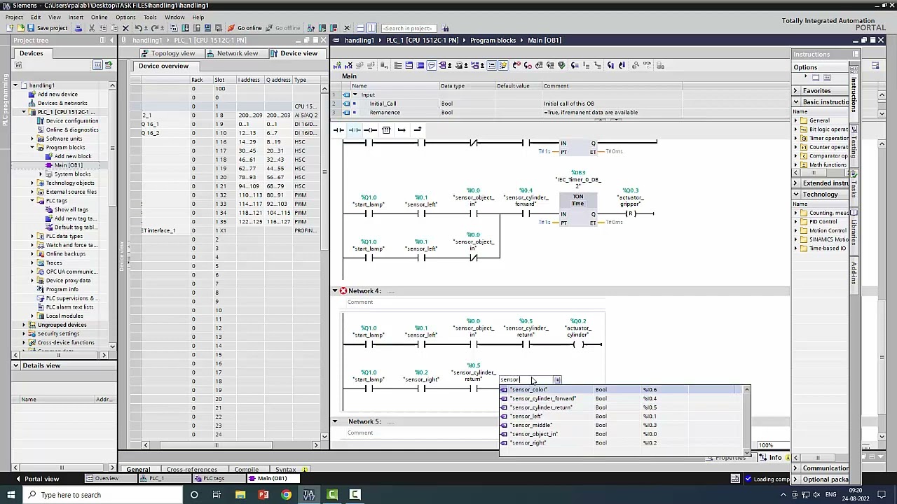 FESTO | Modular Production System | Handling Station Exercise | Siemens S7 1500  PLC