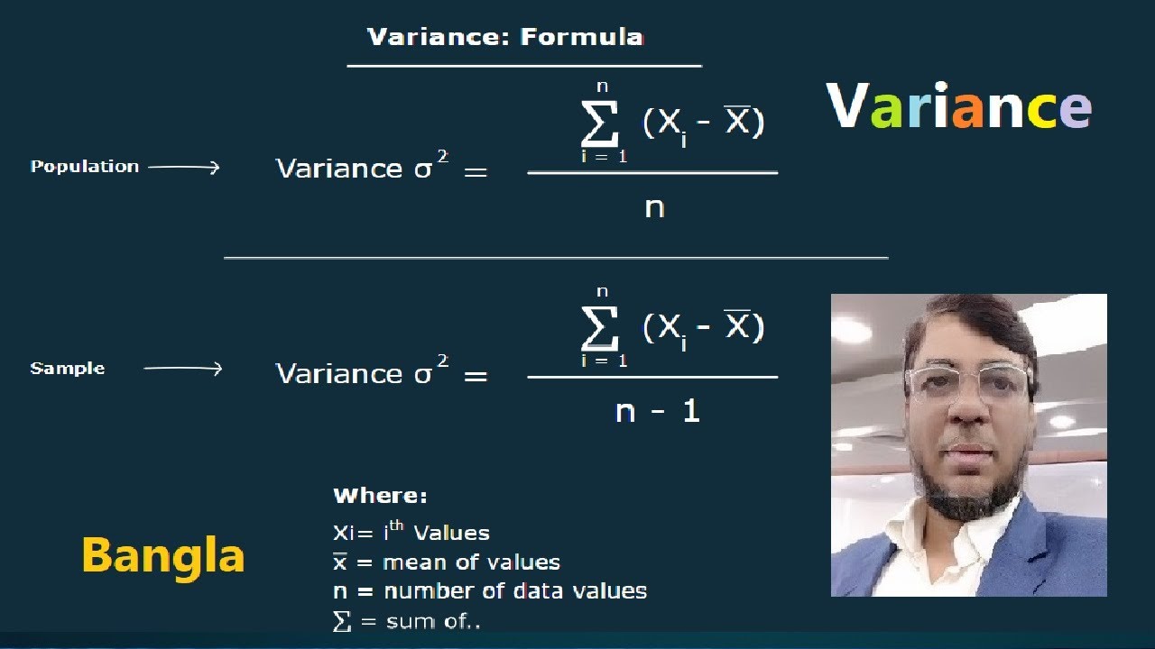 Variance - Clearly Explained in Bangla (How To Calculate Variance) | Aksadur Rahman