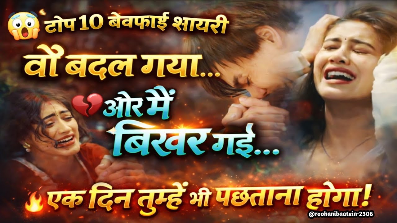 Heart-touching: वो कल तक मेरा था, आज गैर हो गया... 💔 | Heartfelt Shayari#bewafa#trending#viral #sad