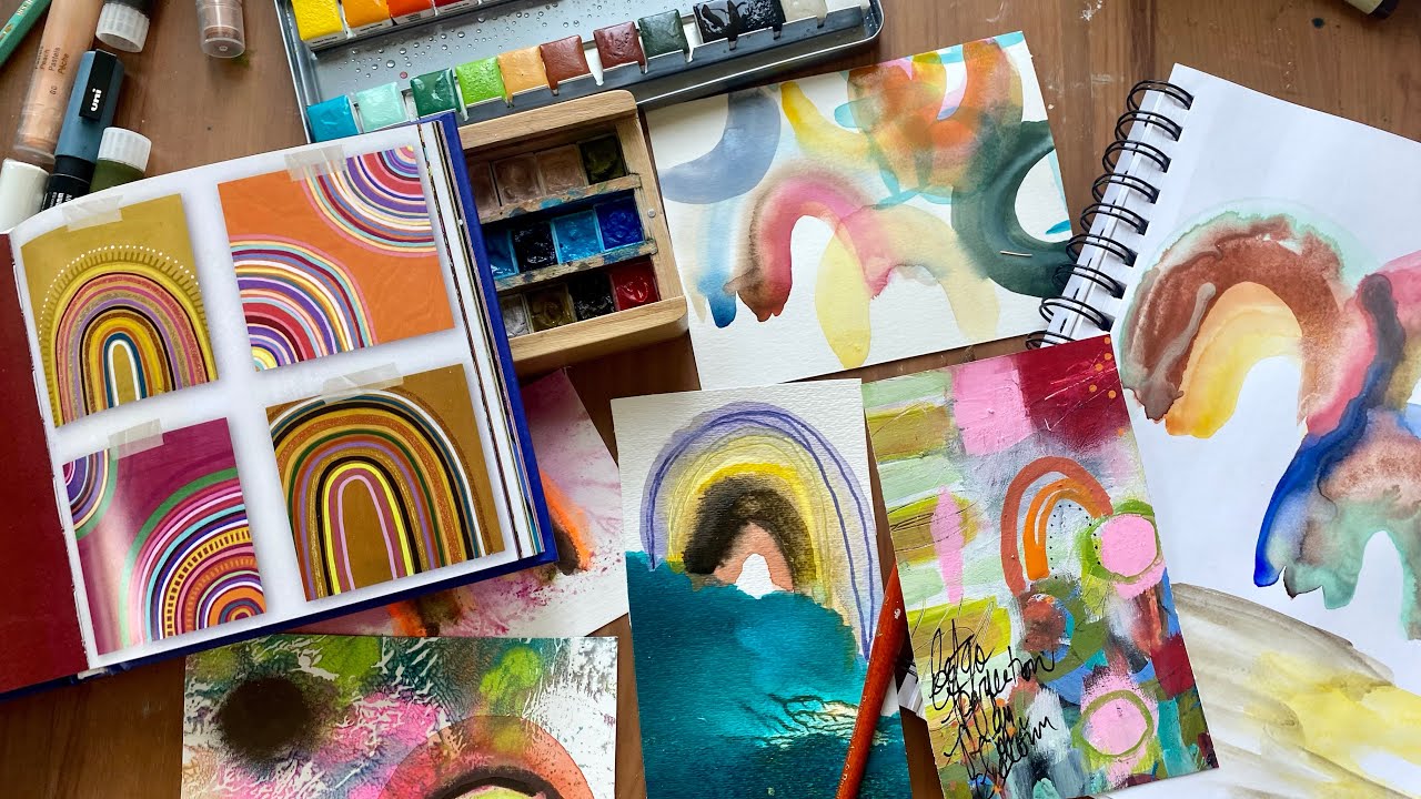Daily art inspiration from a Canadian artist, inspired by rainbows, and words.
