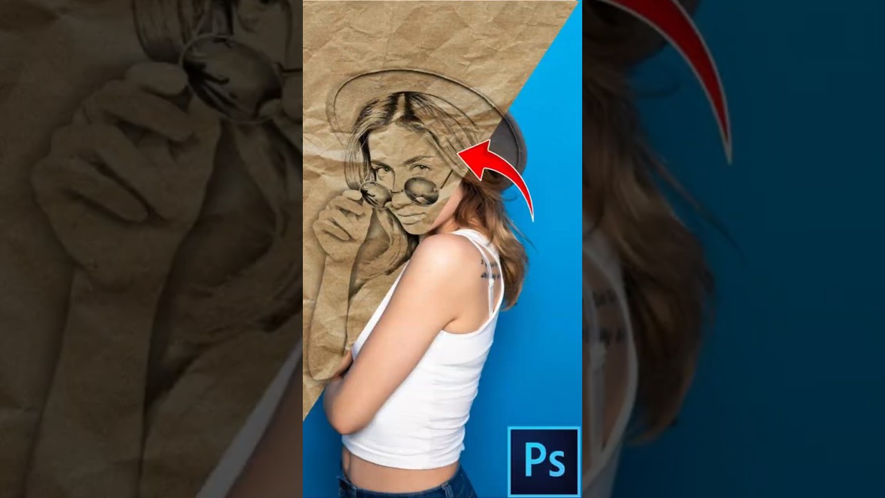 Turn any photo into a realistic sketch in Photoshop ✏️🖼️