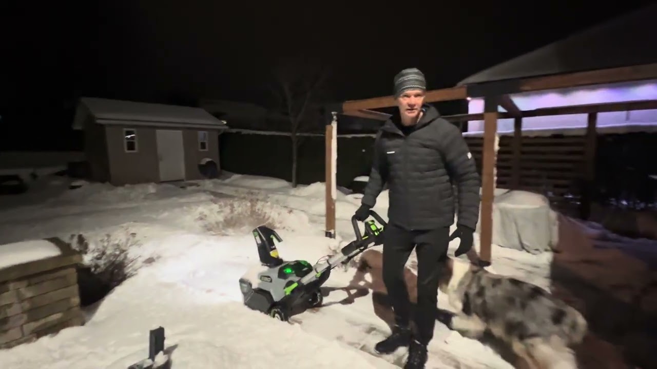 Ego Single Stage Snow Blower Wet Snow Part 2