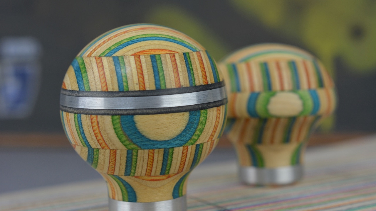 Making A Gear Knob from Skateboards