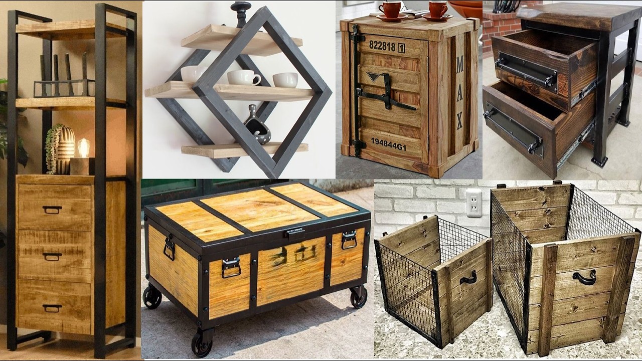 Scandi-Industrial Storage Hacks: Turn Old Metal and Wood Into Luxury & Functional Storage ideas