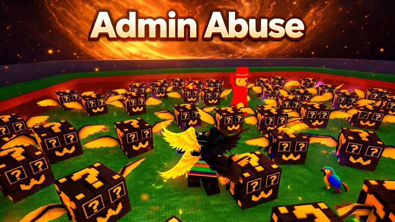 Admin Abuse Quebre Um Bloco Da Sorte Roblox