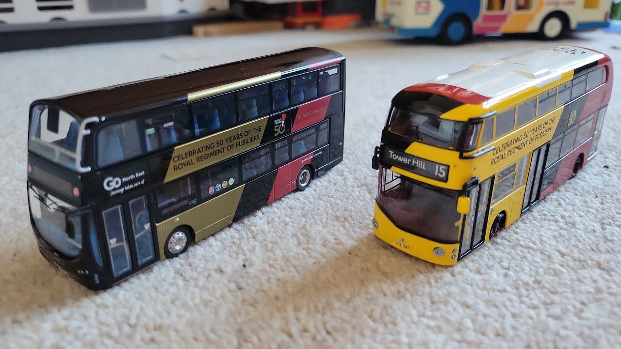 Go North East 6117 and Go Ahead London LT394 Fusiliers Model Review