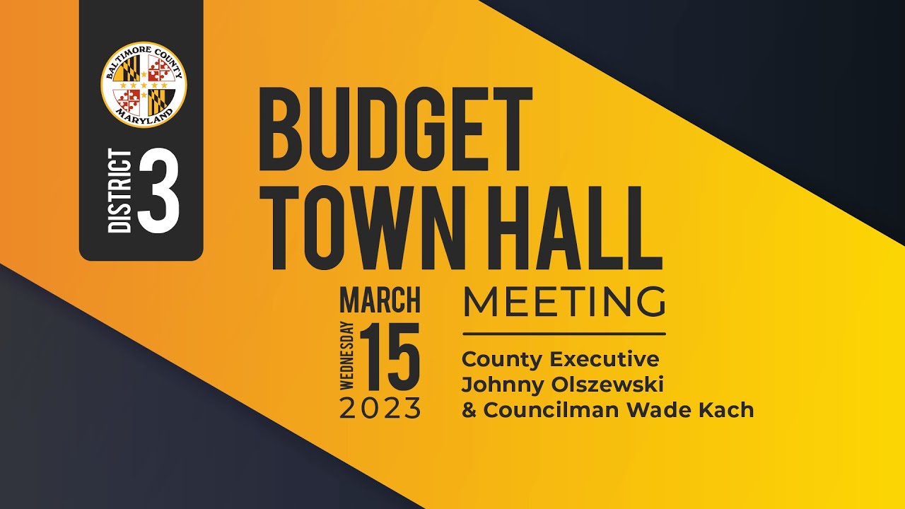 2023 Budget Town Hall - District 3