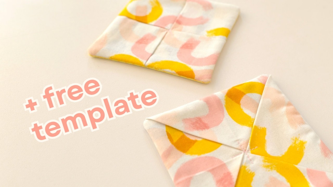 Scrap Fabric? Make These Folded Coasters Today