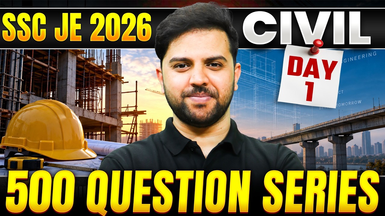 SSC JE 2026 | SSC JE Civil Engineering MCQs | SSC JE Civil Engineering Classes #1 | By Rehan Sir