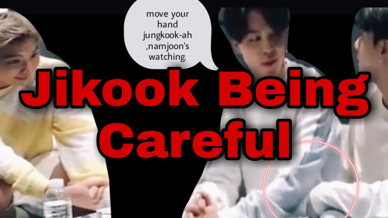 Jikook being careful but still get caught