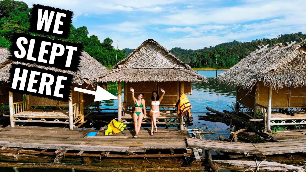 We Spent The Night in FLOATING BUNGALOWS! (Khao Sok National Park)