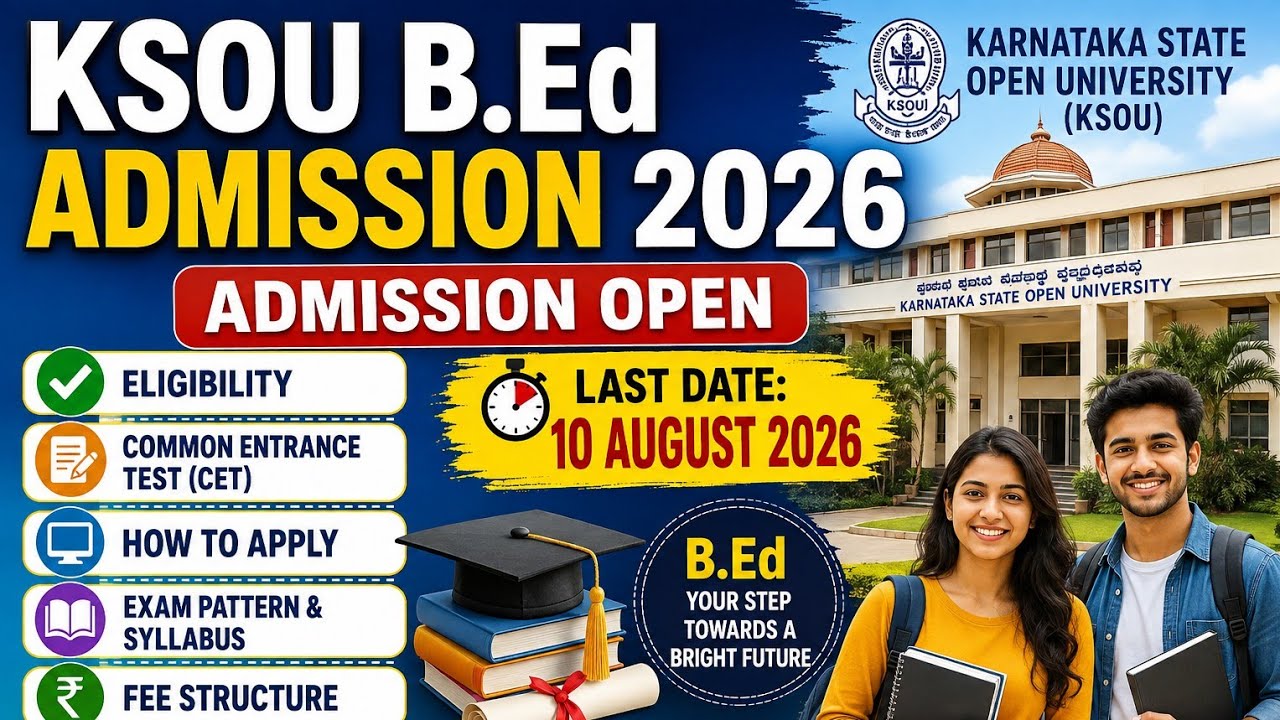 ALL ABOUT KSOU B.ed  Distance B.ed