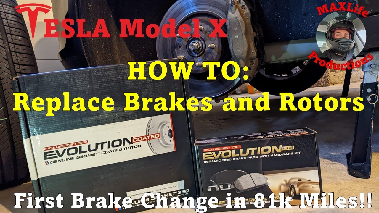 Replacing Brakes and Rotors on a 2016 Tesla Model X 90D - How To! - Tips, Walkthrough, Torque Specs