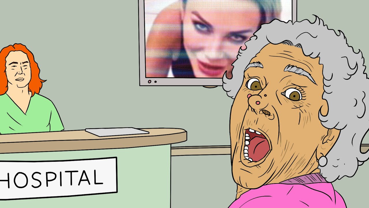COLOCARAM VÍDEO IMPRÓPRIO NA RECEPÇÃO DO HOSPITAL