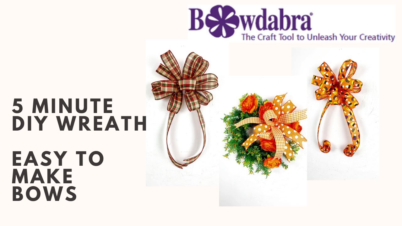 How to Make Traditional Fall and Christmas Bows with Bowdabra