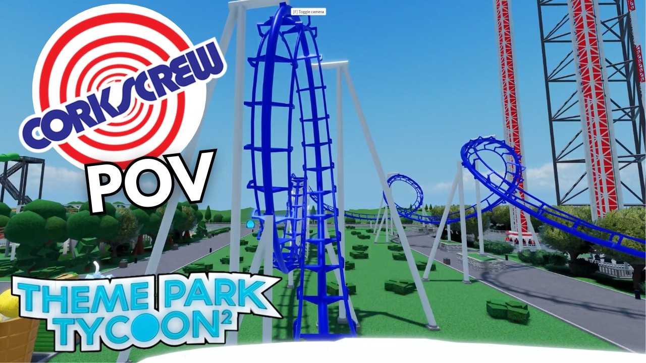 Corkscrew - Official POV | Theme Park Tycoon 2 | Cedar Point
