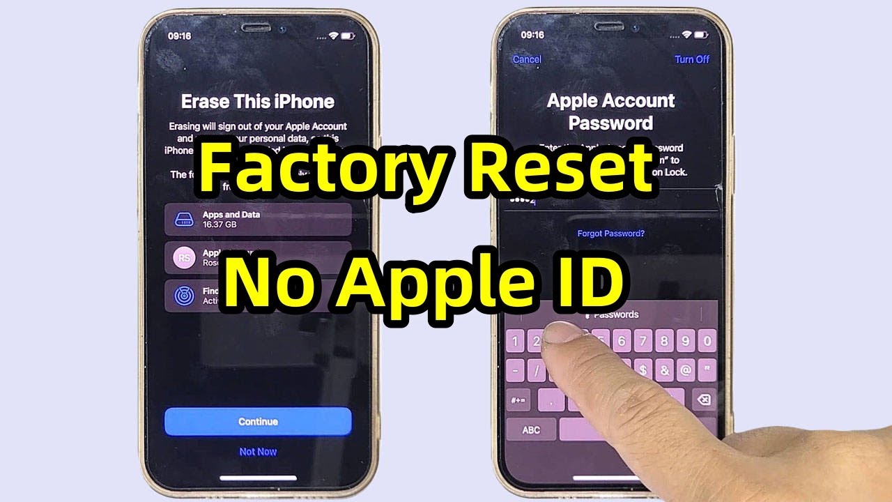 How to Factory Reset iPhone without Apple ID Password [3 Ways 2025]