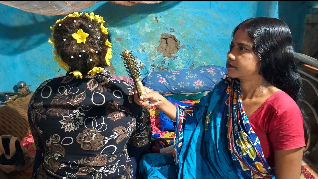 ASMR|| Beautiful Hair Binding Style Does My Sweet Mother (Whispering)🫶