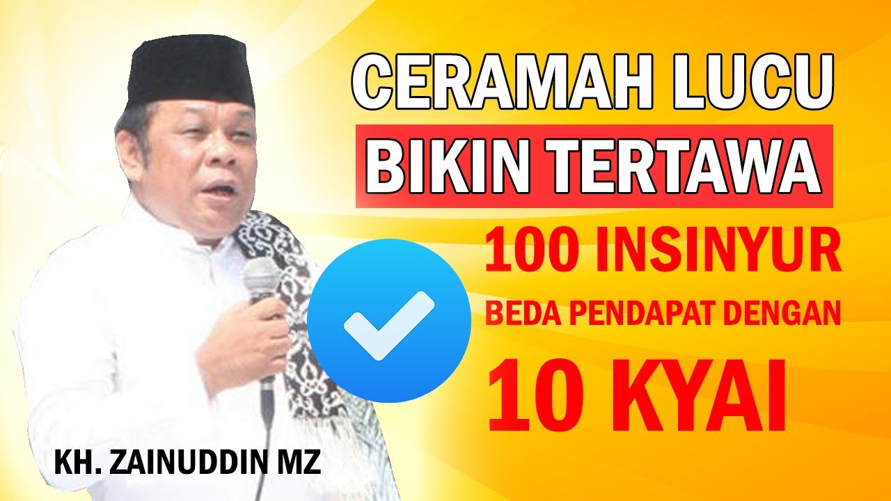 😂 DENGERIN CERAMAH KH. ZAINUDDIN MZ, LUCU BANGET 