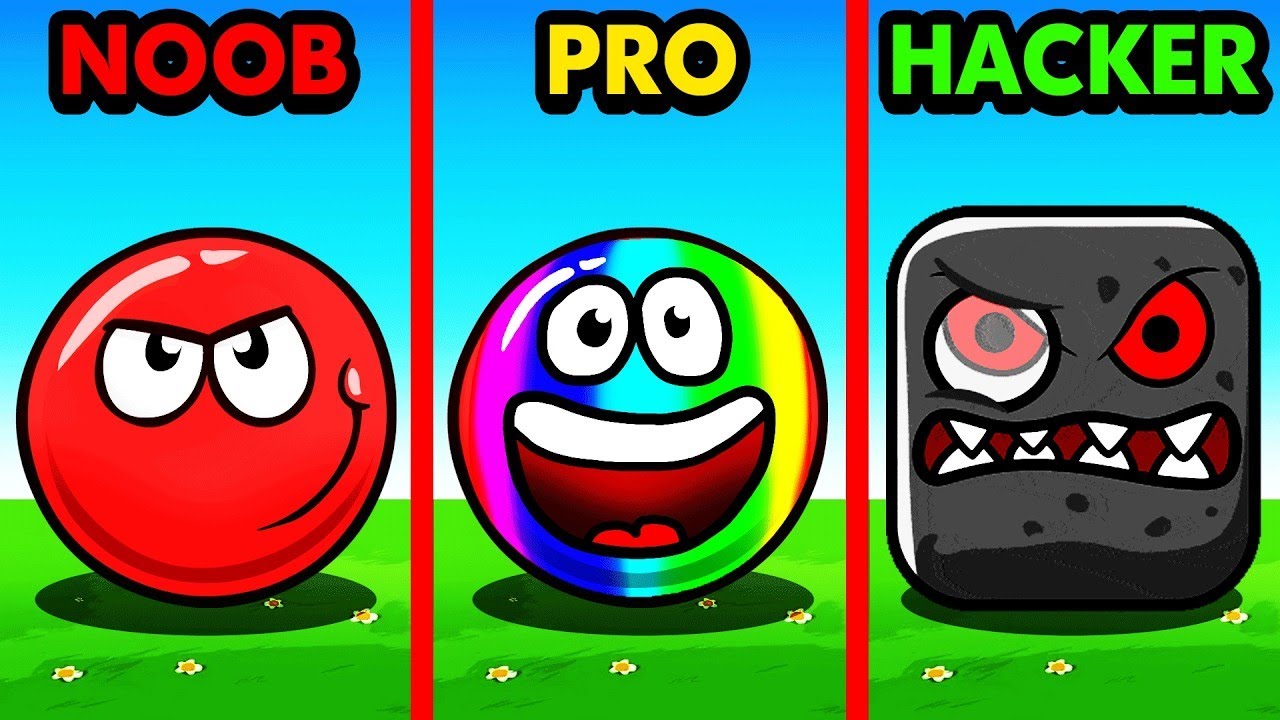 RED BALL NOOB vs PRO vs HACKER
