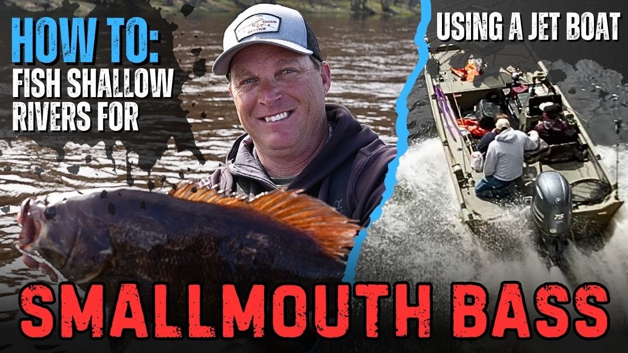 How To Fish For Shallow River Smallmouth Bass (Jet Boat)