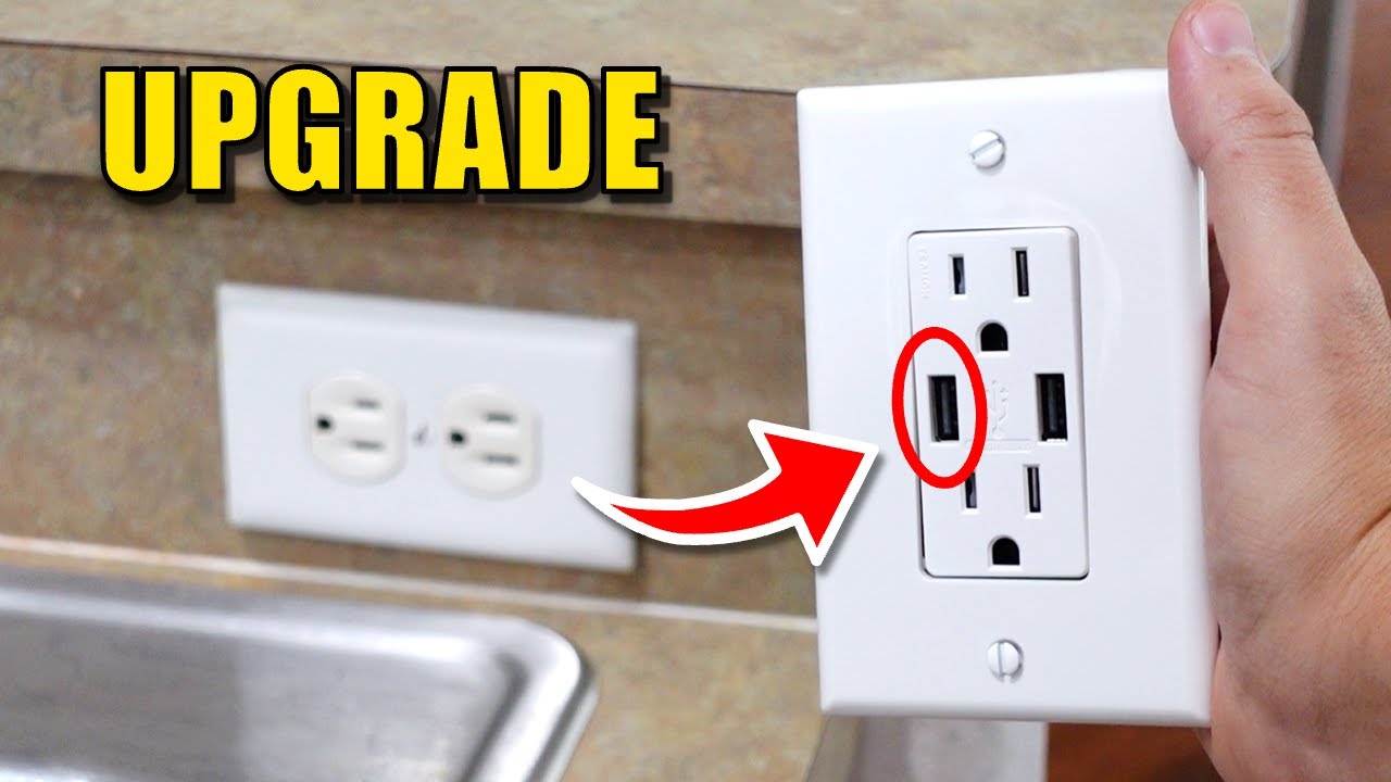 How to Install a USB wall Outlet