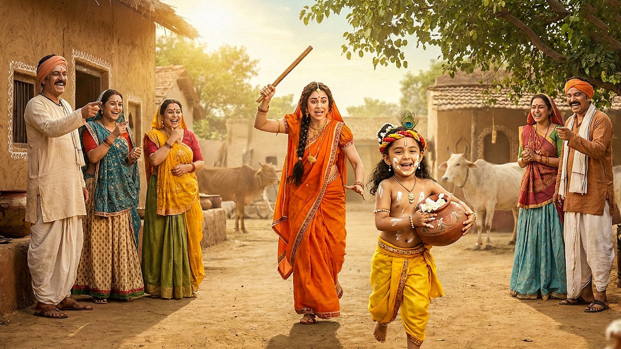 नटखट कान्हा की माखन लीला और यशोदा मैया का वात्सल्य | यशोमती मईया के नंदलाला | Shree Krishan