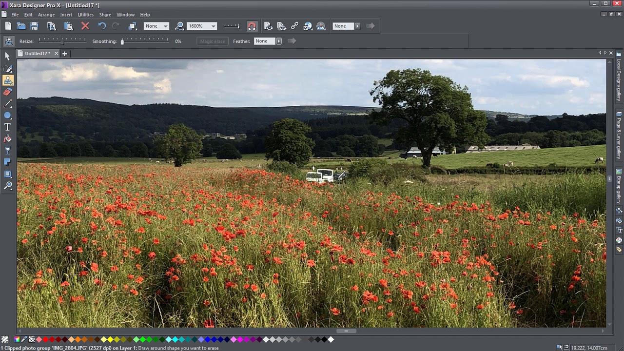 Remove objects from photos in Xara | Xara Designer Pro Tutorial