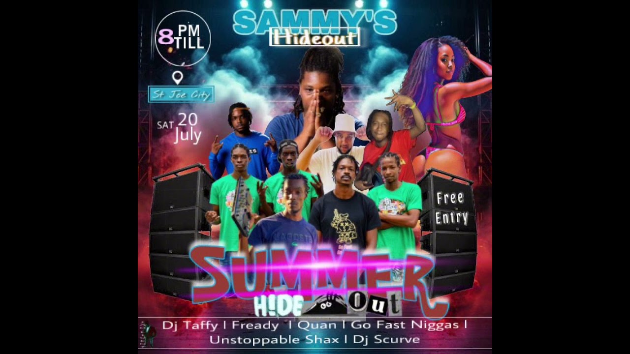 RiddimBeast & crew (Go fast,Freddy Quan ) Sammy’s hide Out Live ft Ustoppable Shax,Nice,GwadaG part2