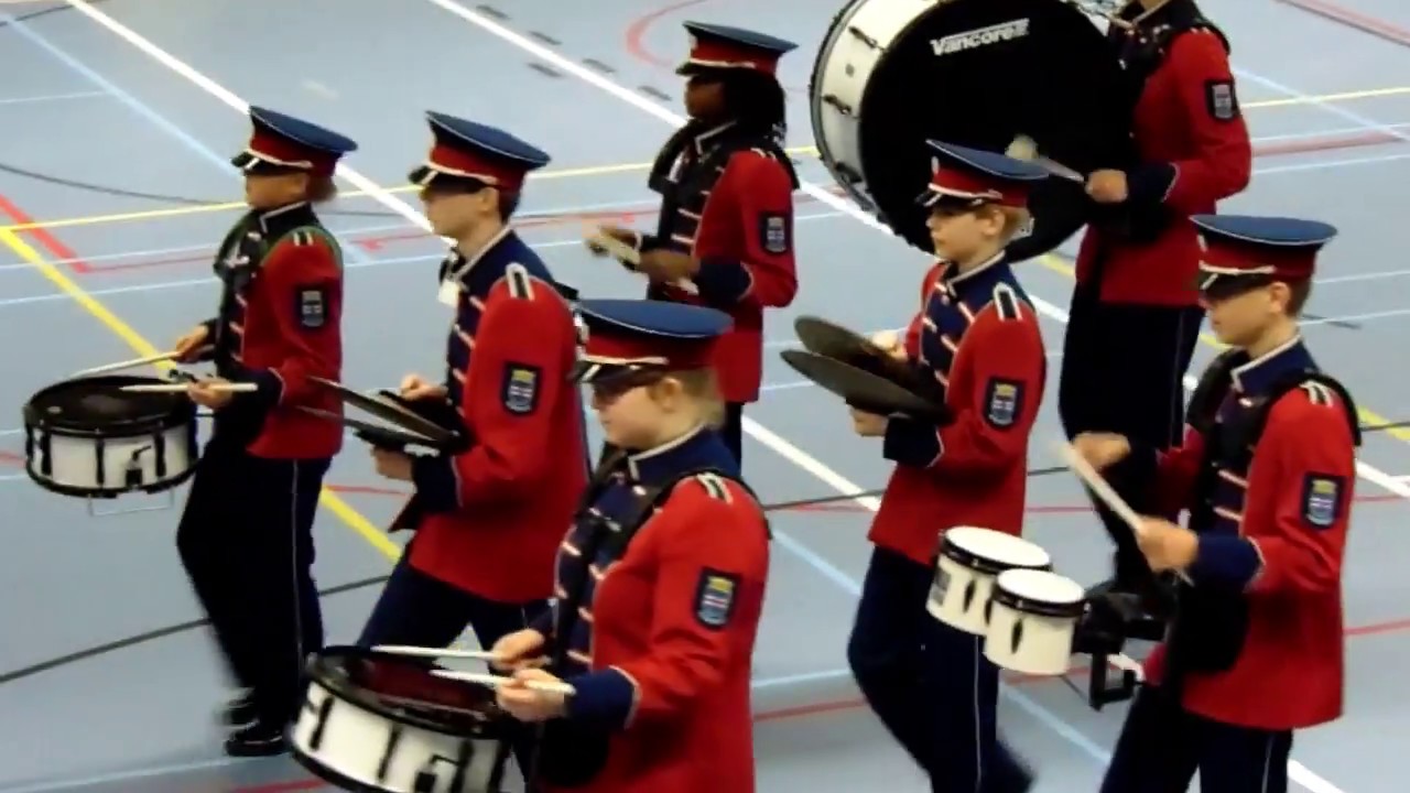 Hasselts fanfare jeugddrumband 1e prijs concours Schiedam 03-11-2018