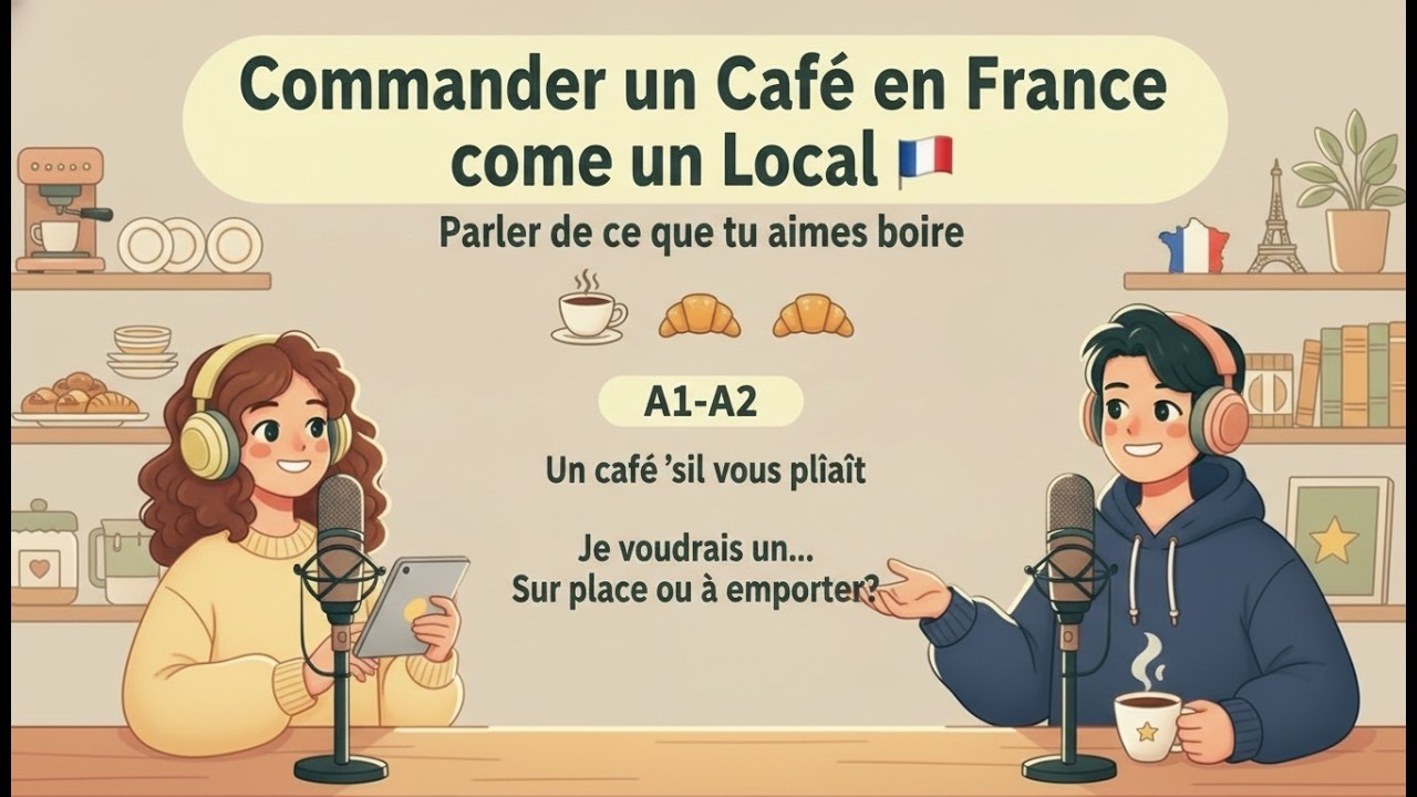 Podcast Français Pour Apprendre le Français | Commander un Café en France comme un Local 🇫🇷