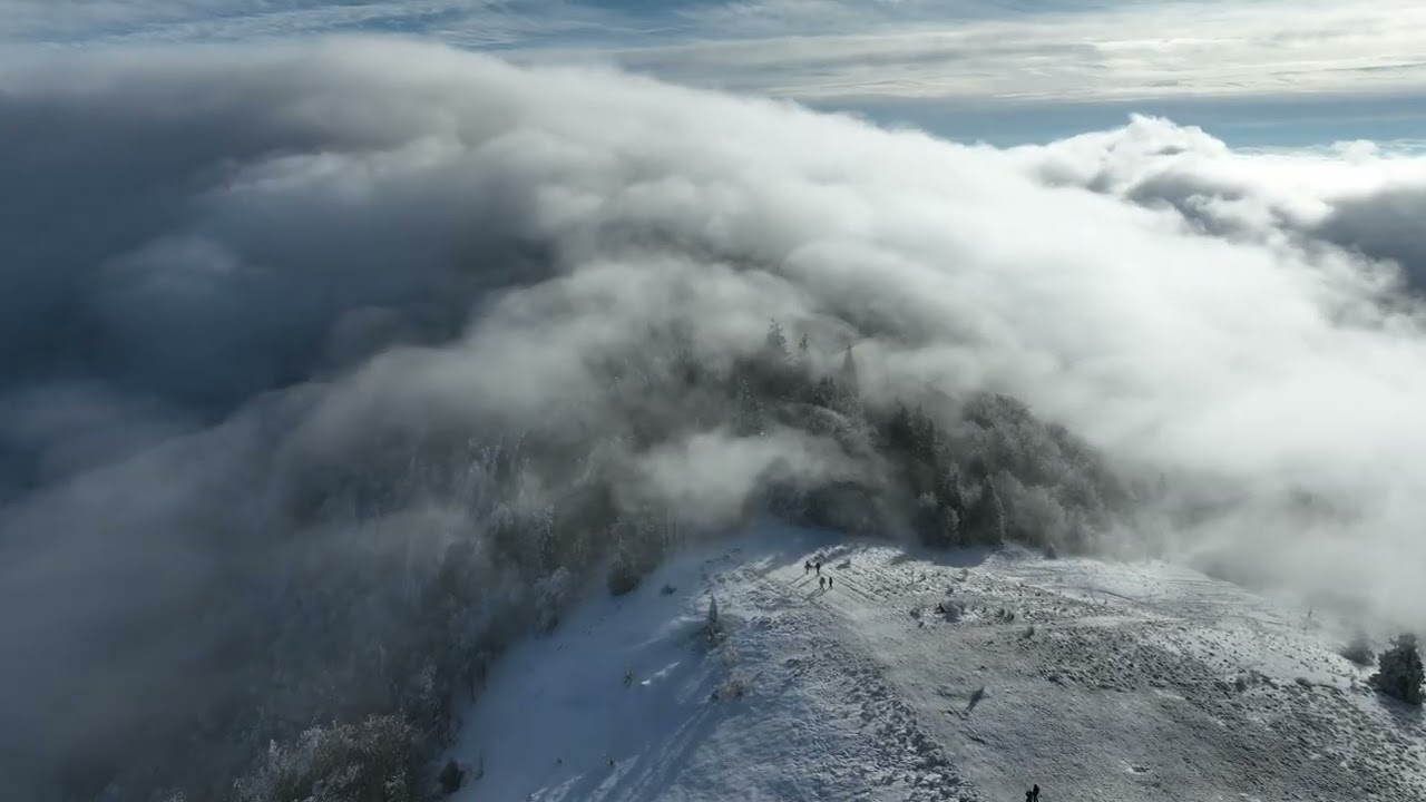 Mogielica 2026 nad chmurami Beskid Wyspowy 1170 m.n.p.m.