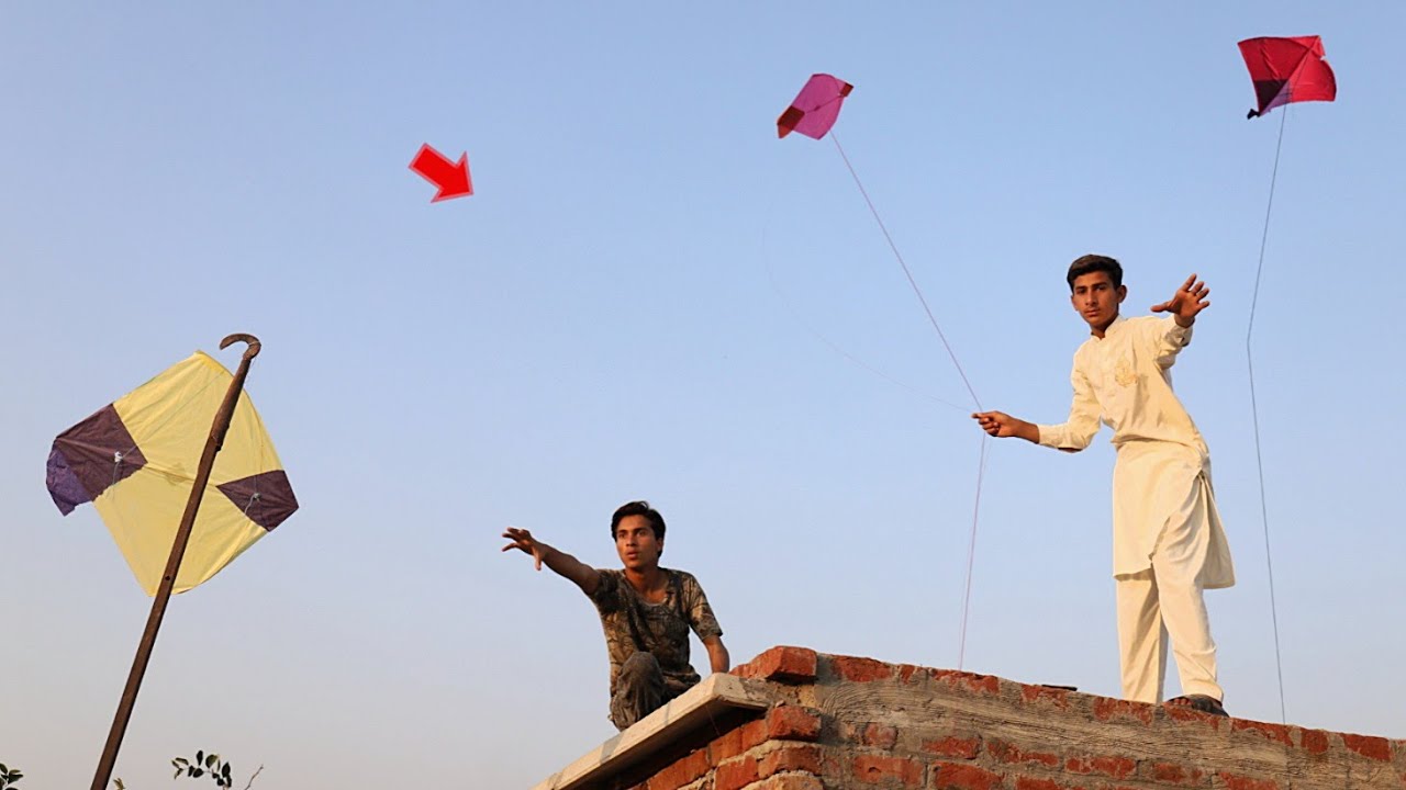 Caught Kite with Kite Fight And cut