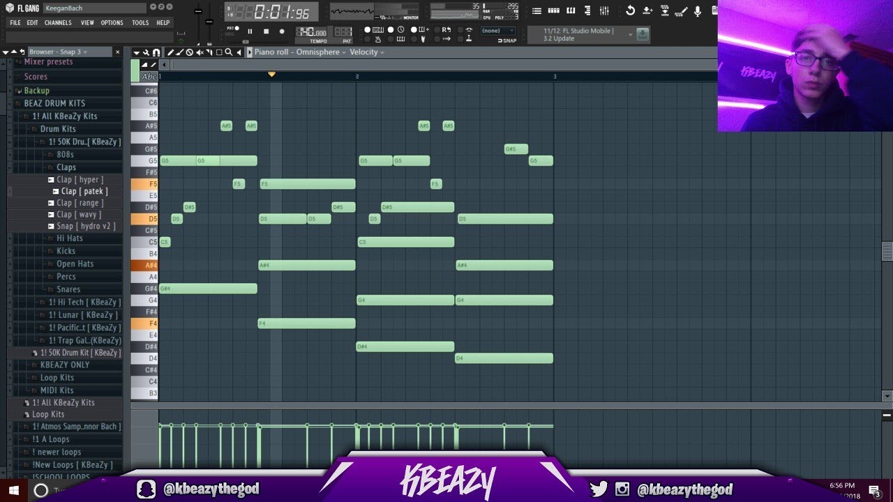 KBeaZy Making Beats Live w/ Trap Galaxy Vol. 2