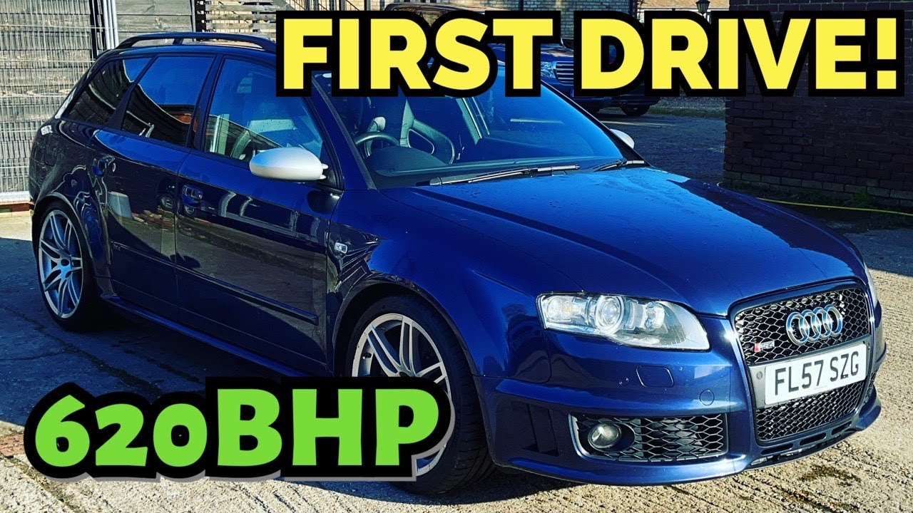 FIRST DRIVE OF MY AUDI RS4 SUPERCHARGED!!