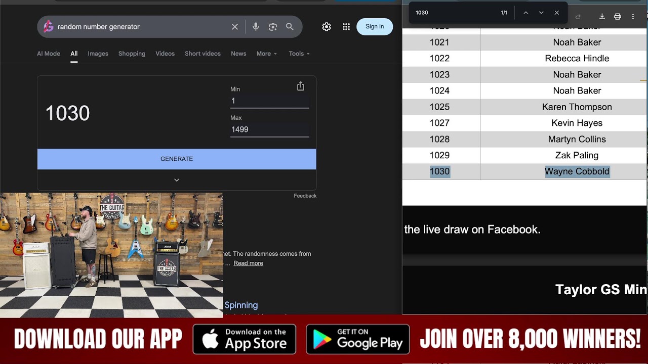 Live Draw - 12th February 🏆