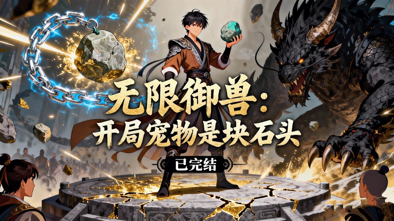 完结《无限御兽：开局宠物是块石头》1-550 御兽+进化+扮猪吃虎 穿越到御兽世界，却发现自己被分配了一块石头当初始宠物。 #异能 #漫画 #小说