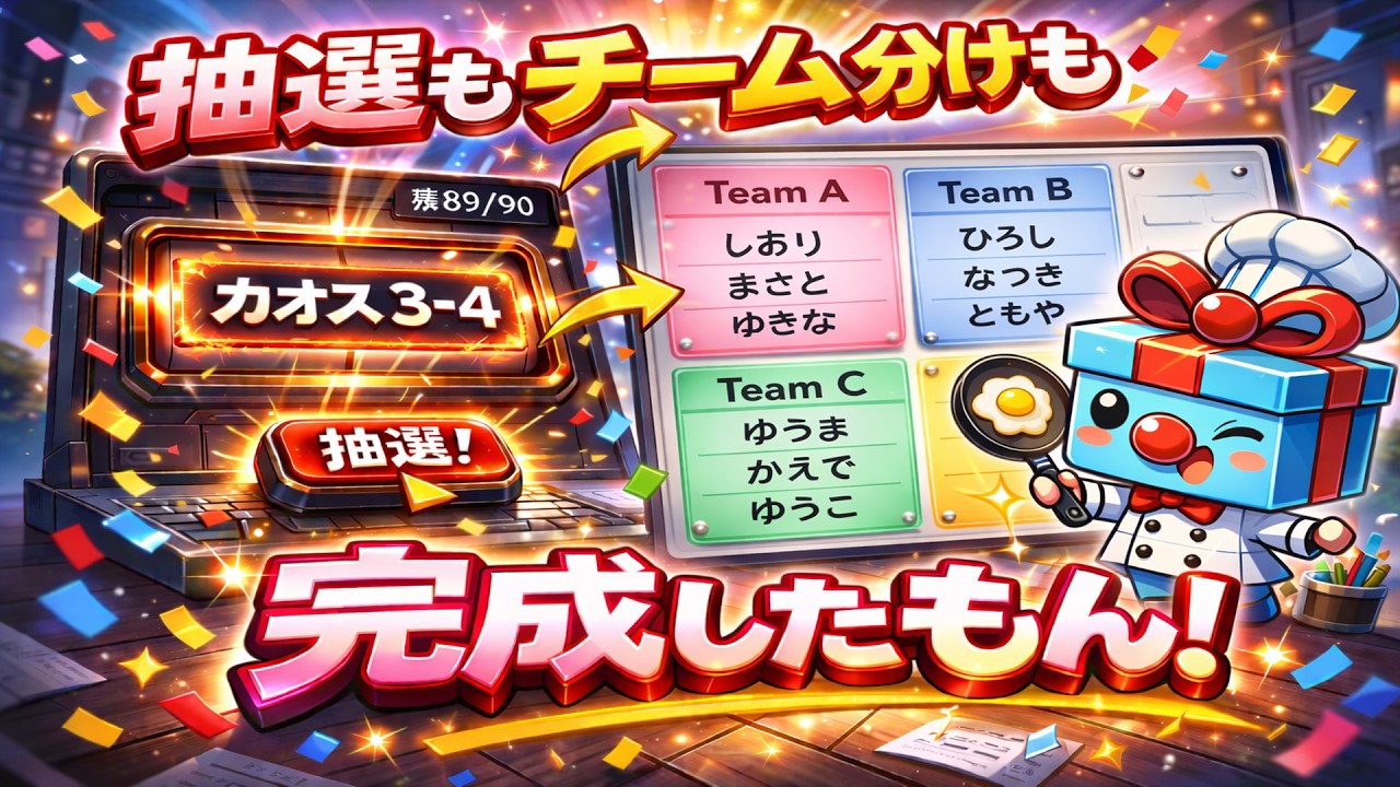 26/2/21  ルーレット出来たので縛り連続☆4チャンレンジ　→　炎上ぃぃぃ【オーバークック】