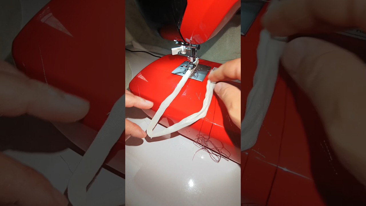PRATİK DİKİŞ TEKNİĞİ Spagetti kordun ilik yapmanın en kolay yolu 
