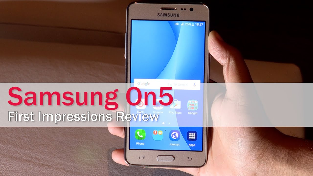 Samsung On5: First Impressions | Digit.in