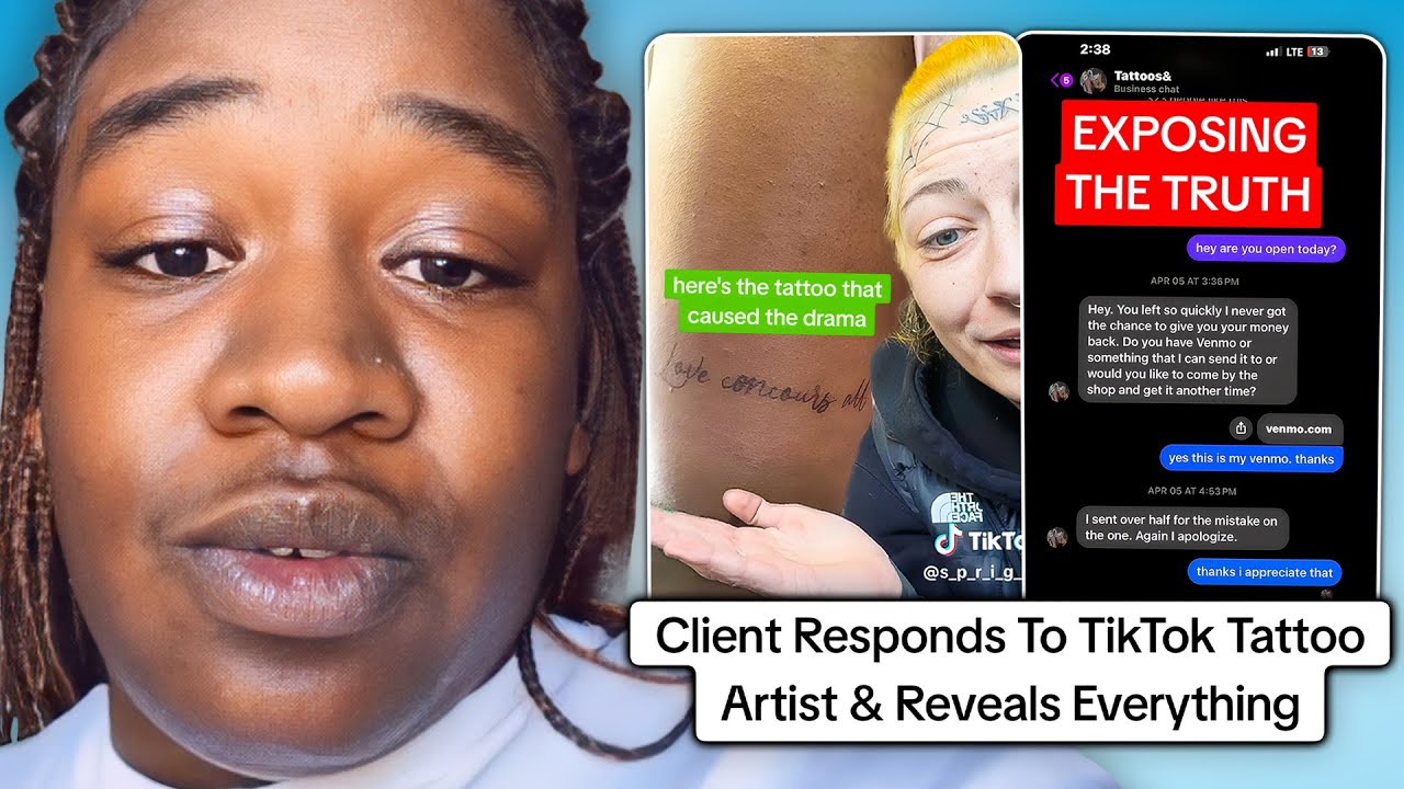 Клиент разоблачил тату-мастера из TikTok в шокирующем видео