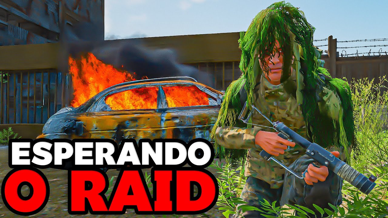 AMEAÇARAM DE RAIDAR MINHA BASE, ENTÃO MONTAMOS ACAMPAMENTO NA PONTE COM LANÇA GRANADA 😱 | SCUM 1.0