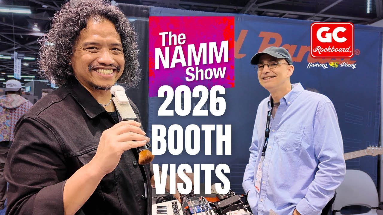 Посещение стендов на выставке NAMM 2026 спонсируется компанией GC Rockboard.