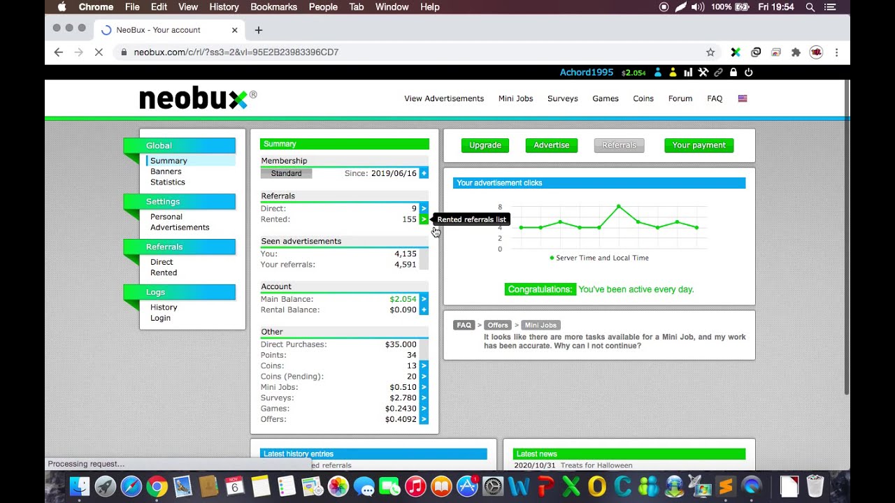 How to make money with Neobux - buy 100 Rented Referrals