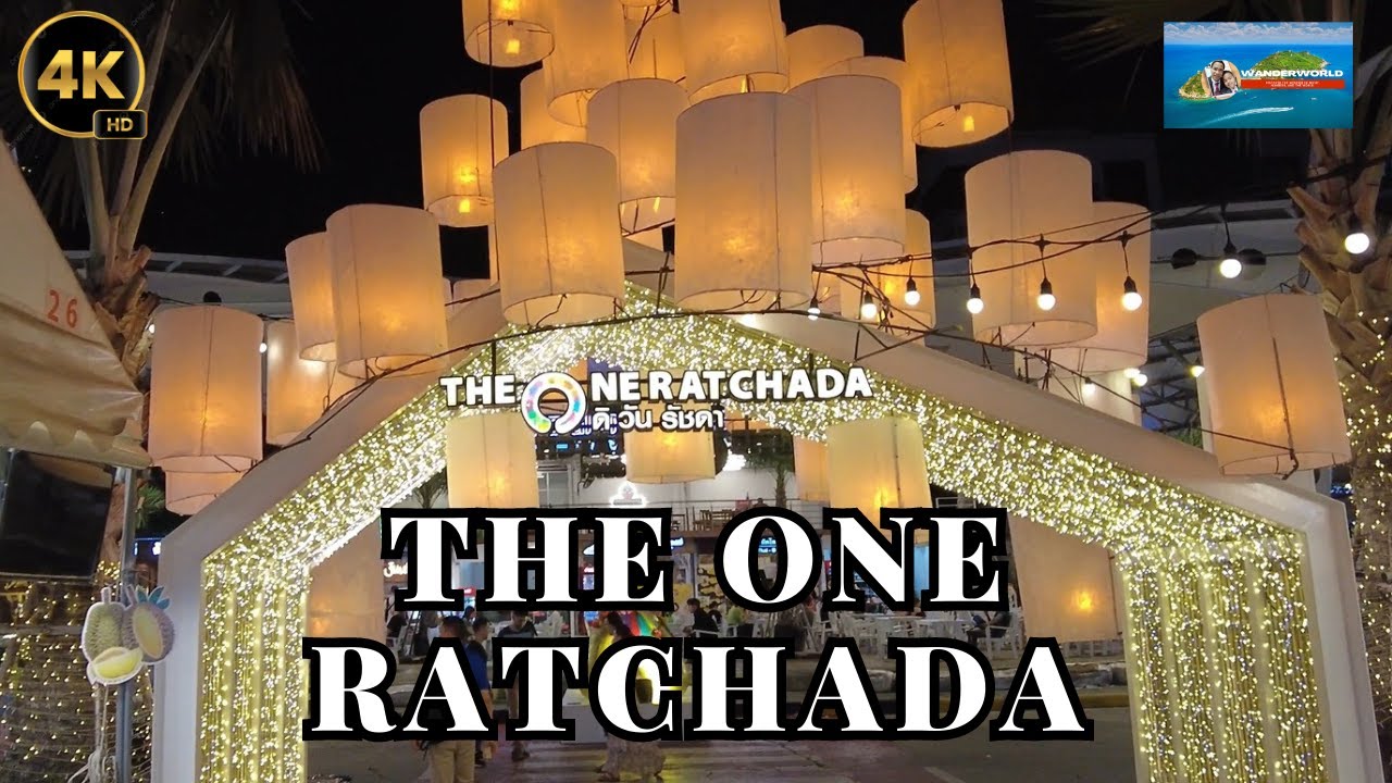 [4K 60fps] The One Ratchada | Old Train Night Market Ratchada Walking Tour  #bangkok  #thailand