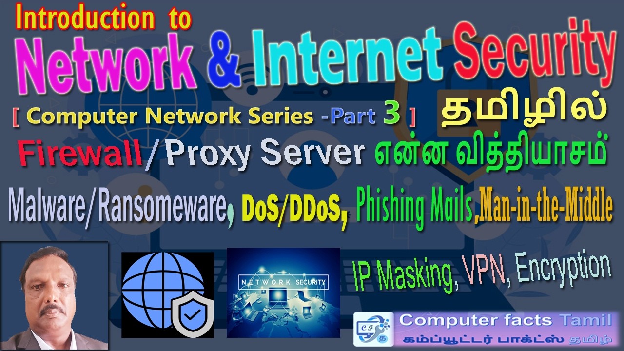 Introduction to Network & Internet security - தமிழில் | Phishing Mails| Ransomware | Firewall | DDoS