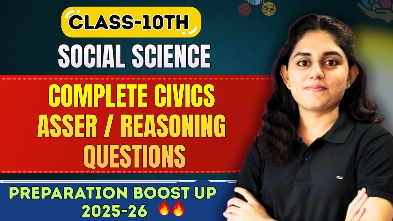 🔥 Class 10 Civics COMPLETE Assertion–Reasoning LIVE 💯| Nishita Dogney | Deserve Point Academy